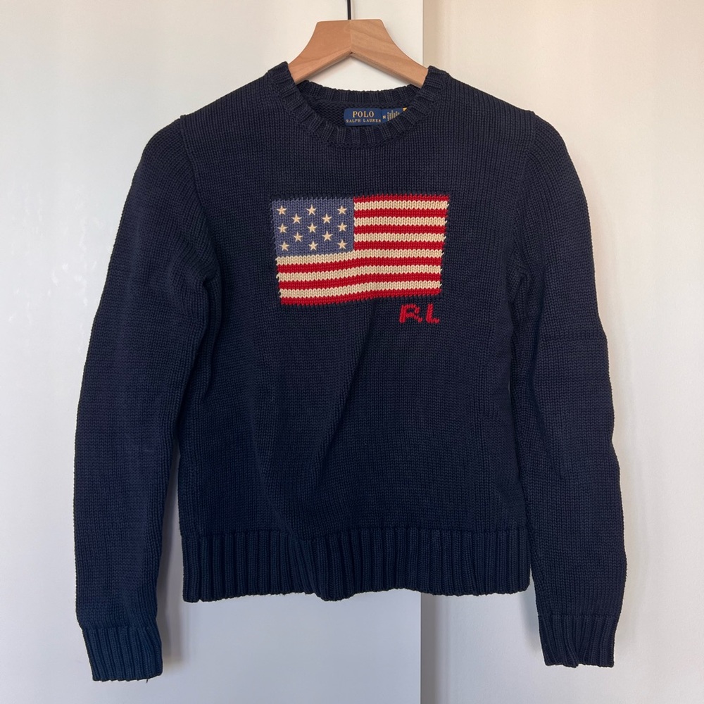 ralph lauren flag sweater